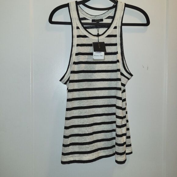 Massimo Dutti Linen Striped Tank NWT NWT - Picture 5 of 7